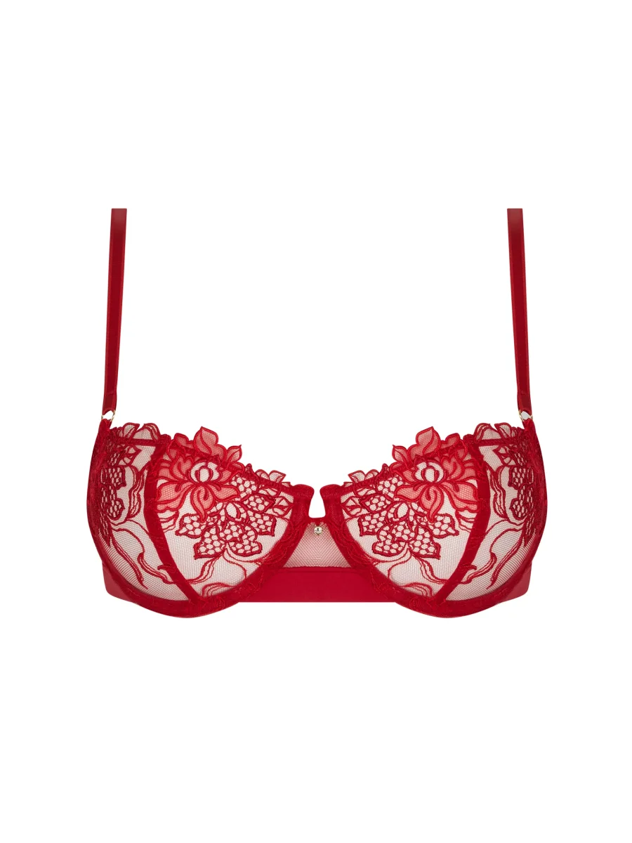 Lise Charmel - Adorable soutien-gorge corbeille à coutures verticales sexy Rouge Effusion – Image 5