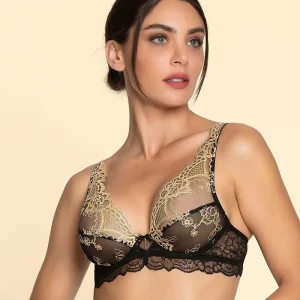 Lise Charmel - Soutien-gorge push-up glamour Sublime En Or Noir Éclat