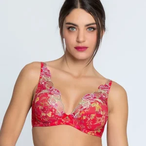 Lise Charmel - Soutien-gorge push-up glamour Forêt Rubis Santal Rouge