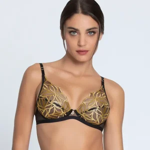 Lise Charmel - Soutien-gorge push-up glamour Eclats D'or Noir Or