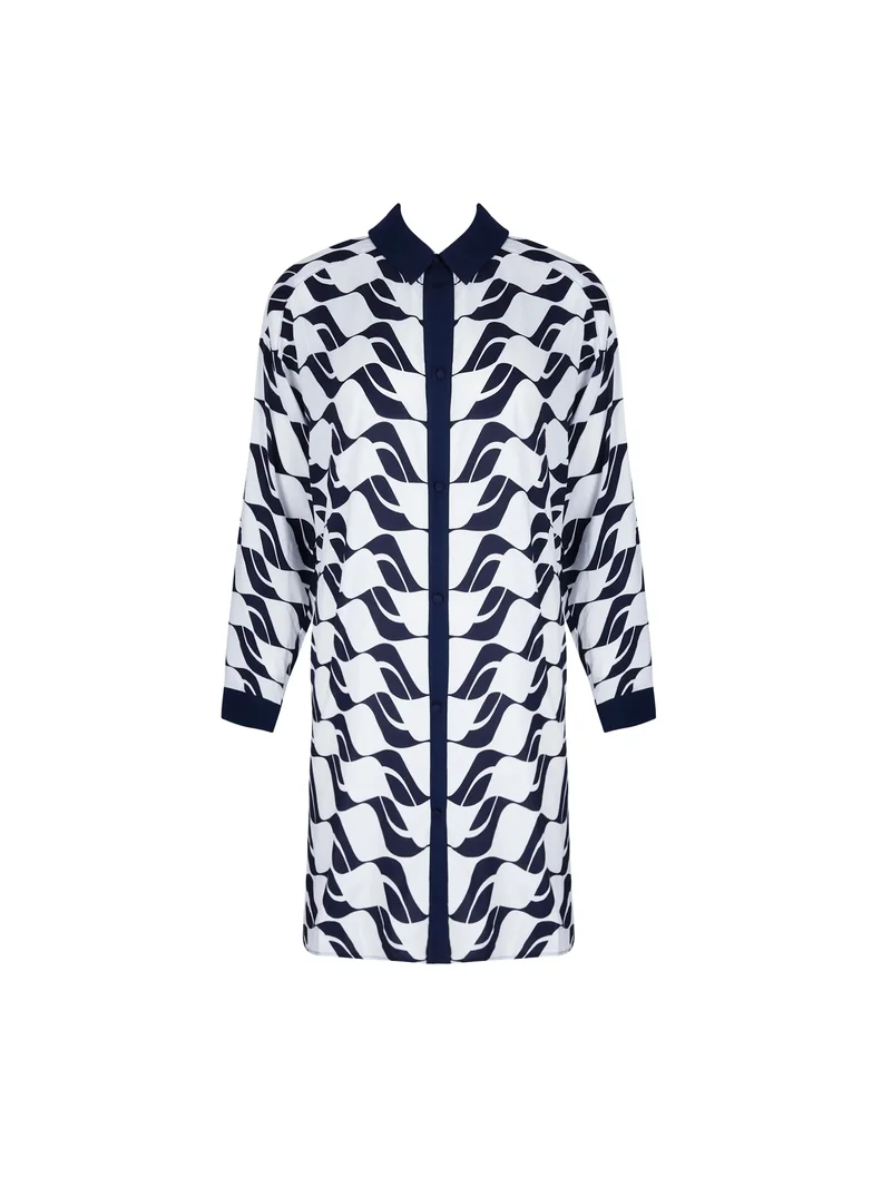 Lise Charmel Maillots De Bain - Chemise Longue Danse Des Vagues Danse Bleu