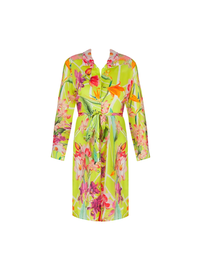 Lise Charmel Maillots de Bain - Chemise Longue Fleurs Splendeur Splendeur Lime – Image 2