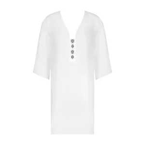 Maillots de bain Lise Charmel - Tunique de plage Éclat d'argent blanche