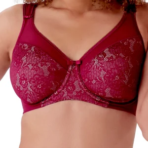 Berlei - Soutien-gorge lissant à armatures Beauty Lace Bordeaux
