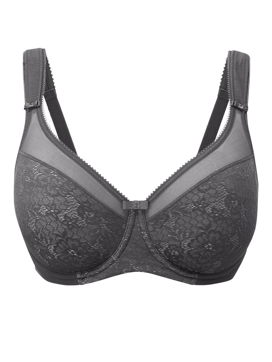 Berlei - Soutien-gorge lissant à armatures Beauty Lace Gris foncé – Image 2