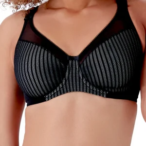 Berlei - Soutien-gorge lissant Beauty Stripe Noir/Gris