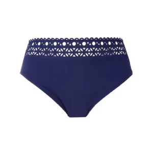 Lise Charmel Maillots De Bain - Bas De Bikini Taille Haute Ajourage Couture Bleu Crystal
