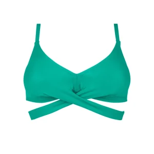 Maillot de bain Antigel de Lise Charmel - La Chiquissima Triangle Mousse Souple Avec Liens Mer Emeraude