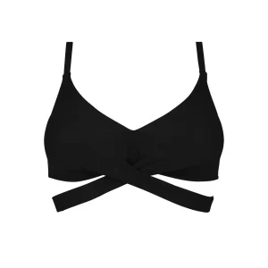 Maillot de bain Antigel de Lise Charmel - Bikini triangle rembourré souple La Chiquissima à nouer, noir