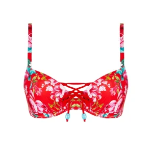 Maillot de bain Antigel de Lise Charmel - Haut de bikini rembourré La Cherie Forever Rouge Cherie