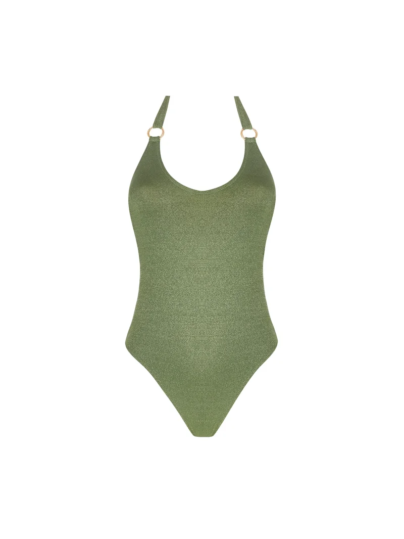 Maillot de bain Antigel de Lise Charmel - Maillot de bain dos nu sans armatures La Fashion Sirene Vert Sirene