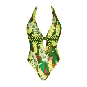 Maillot de bain Antigel de Lise Charmel - Maillot de bain dos nu sans armatures La Venus Nature Vert Tropic