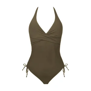 Maillots de bain Antigel de Lise Charmel - Maillot de bain dos plongeant La Chiquissima Kaki Chic