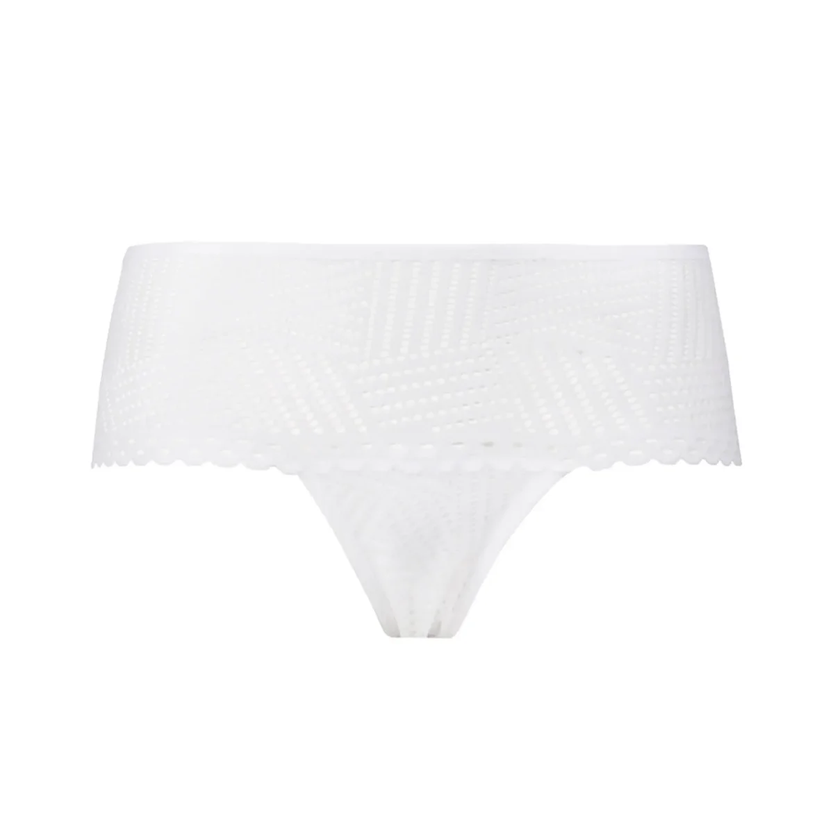 Antigel By Lise Charmel - Tressage Graphic Boyshort Tressage Blanc