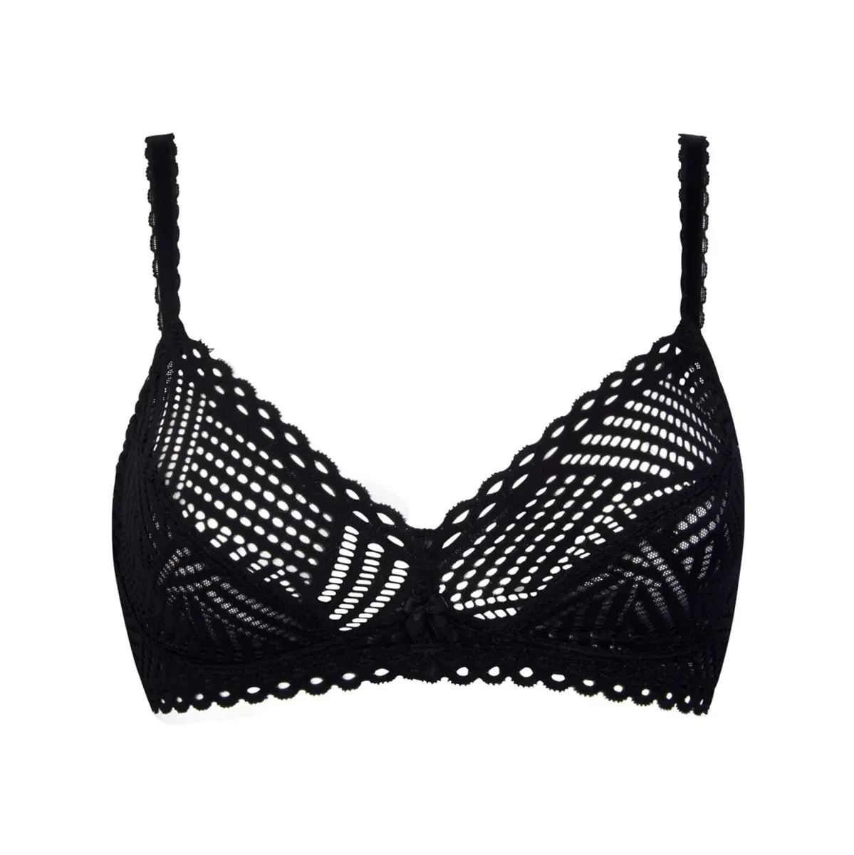 Antigel By Lise Charmel - Soutien-gorge triangle sans armatures Tressage Graphic Tressage Noir – Image 2