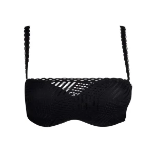 Antigel By Lise Charmel - Soutien-gorge bandeau sans bretelles Tressage Graphic Tressage Noir