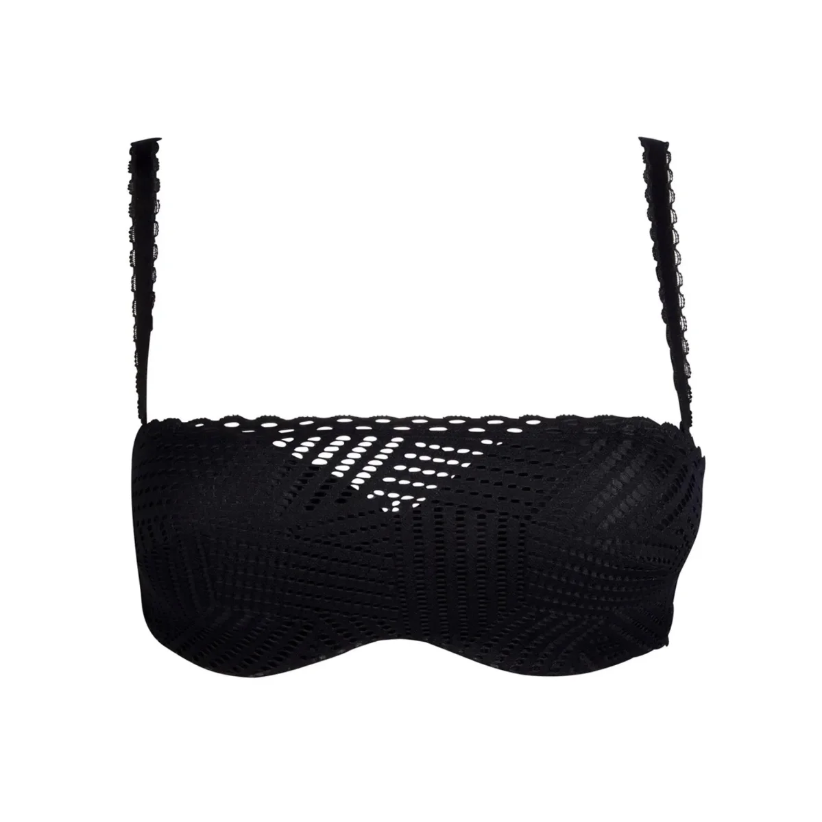 Antigel By Lise Charmel - Soutien-gorge bandeau sans bretelles Tressage Graphic Tressage Noir – Image 2