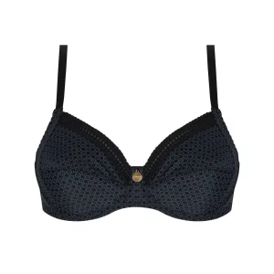 Antigel de Lise Charmel - Soutien-gorge emboîtant Daily Paillette Noir Paillette
