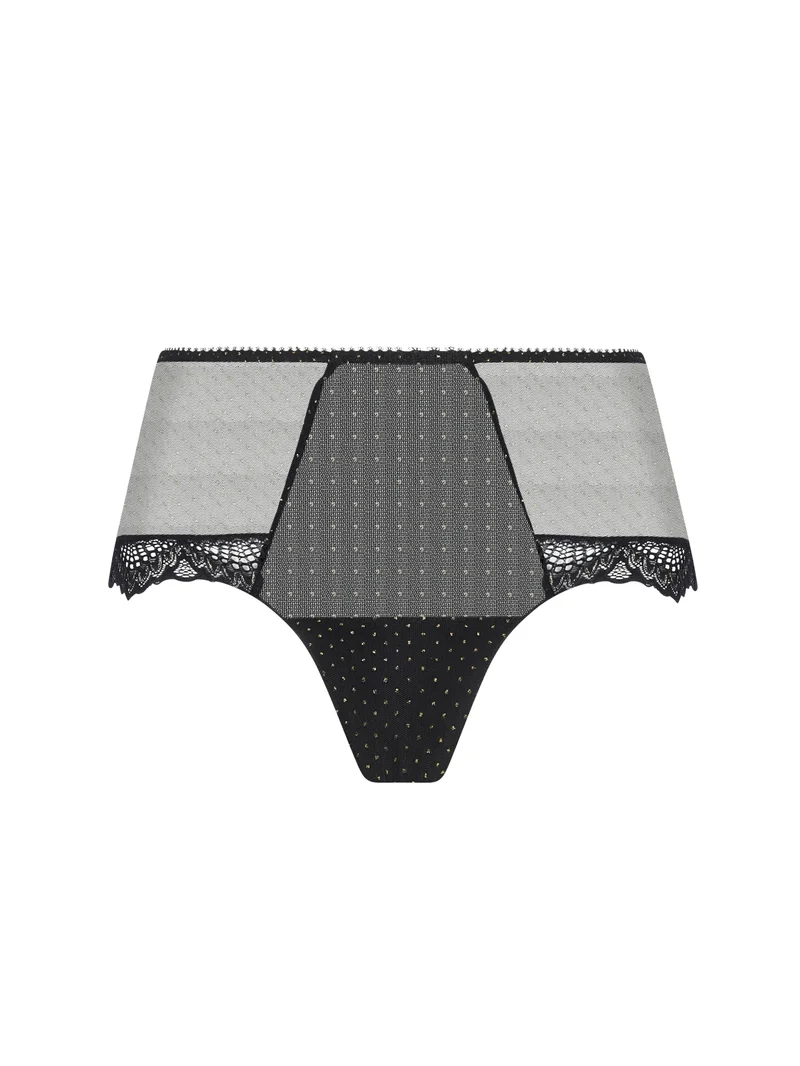 Antigel de Lise Charmel - Nuit Des Etoiles Boyshort Noir Or – Image 2