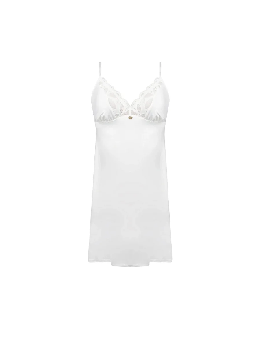 Antigel By Lise Charmel - Robe De Nuit Stricto Sensuelle Ecru Nacre – Image 2