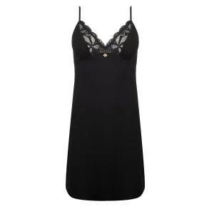 Antigel By Lise Charmel - Robe De Nuit Stricto Sensuelle Noir