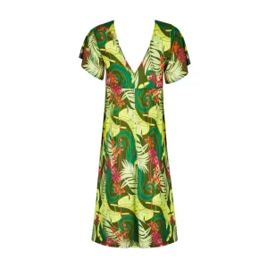 Maillot de bain Antigel de Lise Charmel - Robe manches courtes La Venus Nature Vert Tropic