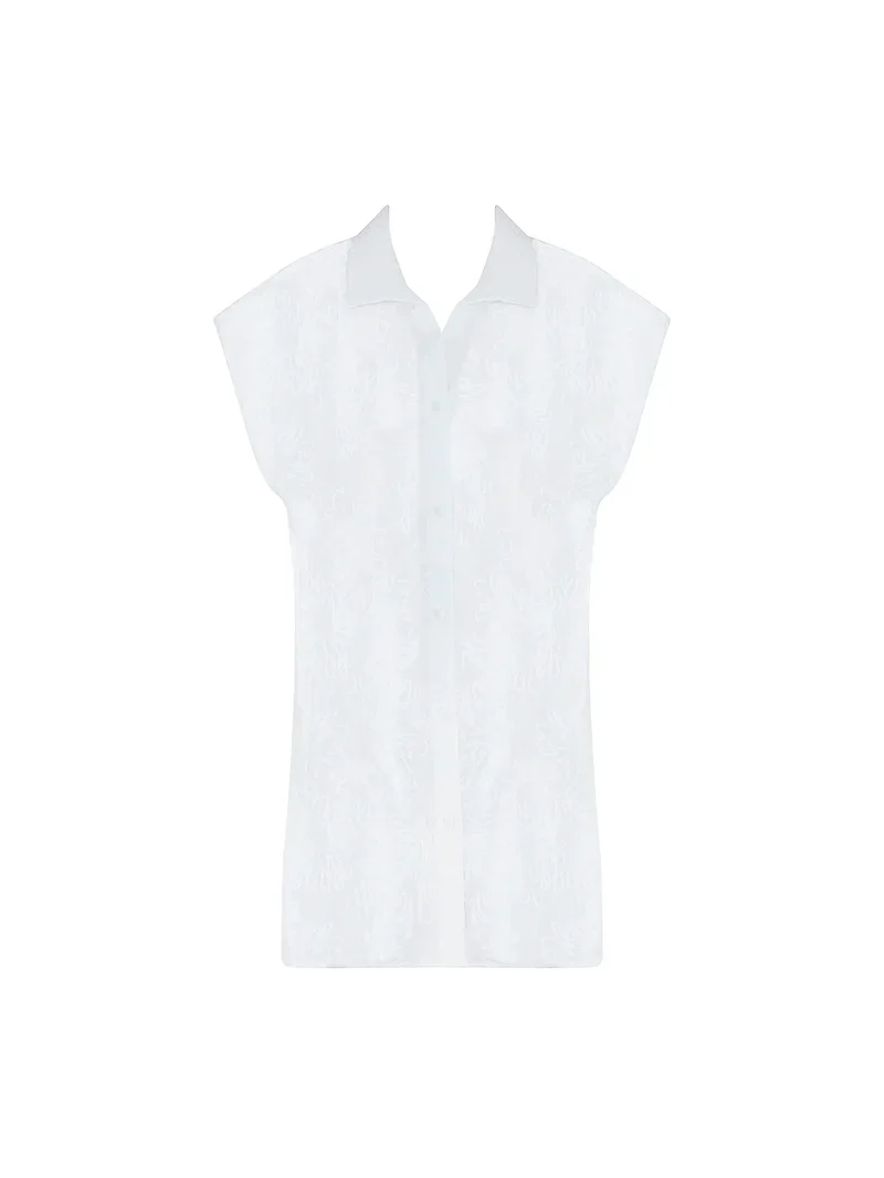 Maillot de bain Antigel de Lise Charmel - Chemise longue Antigel La Bohème Blanc