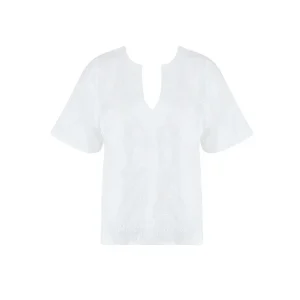 Maillot de bain Antigel de Lise Charmel - Haut à manches courtes La Bohème Antigel Blanc