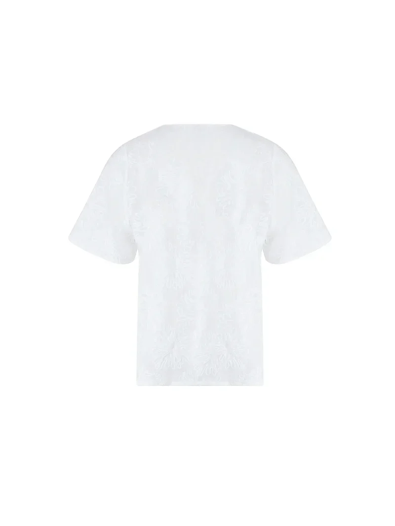 Maillot de bain Antigel de Lise Charmel - Haut à manches courtes La Bohème Antigel Blanc – Image 3