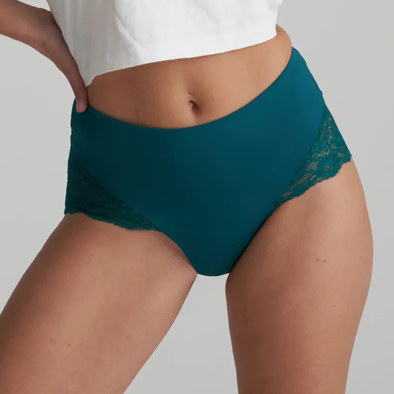 Marie Jo - Culotte haute gainante en dentelle Color Studio Vert jaspe