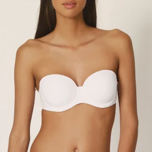 Marie Jo - Soutien-Gorge Rembourré Tom Sans Bretelles Blanc