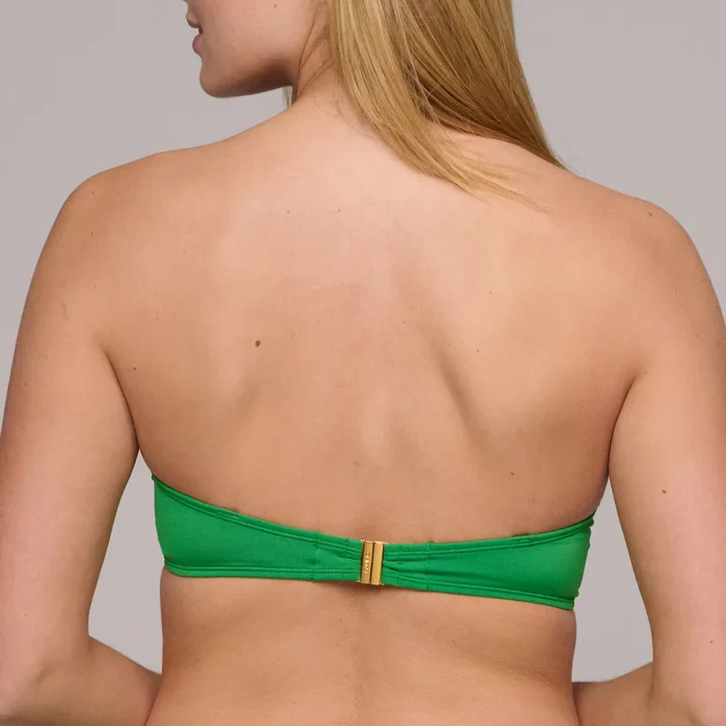 Maillots de bain Marie Jo - Haut de bikini sans bretelles rembourré Madurai Vert exotique – Image 5