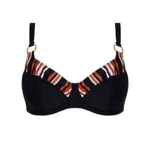 Maillots de bain Antigel de Lise Charmel - Bikini Balconnet L Antigel Globe Auburn Rayé