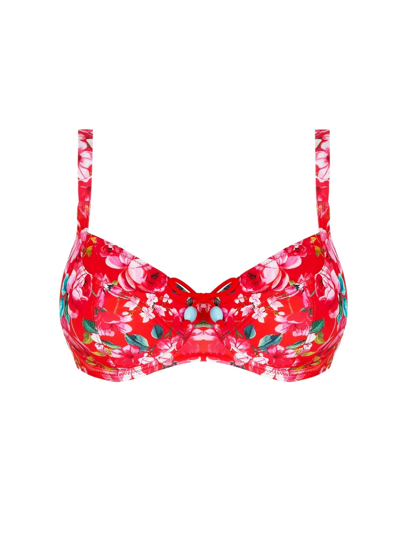 Maillot de bain Antigel de Lise Charmel - Haut de bikini balconnet La Cherie Forever Rouge Cherie – Image 2