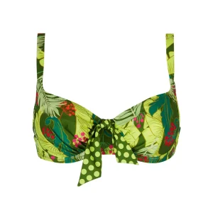 Maillot de bain Antigel de Lise Charmel - Haut balconnet sans coutures La Venus Nature Vert Tropic