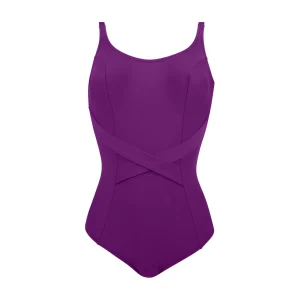 Maillots de bain Antigel de Lise Charmel - Maillot de bain une pièce à bonnets emboîtants La Chiquissima Mer Amethyste