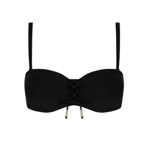 Maillots de bain Antigel par Lise Charmel - Bikini bandeau sans bretelles La Glam Tonique Noir