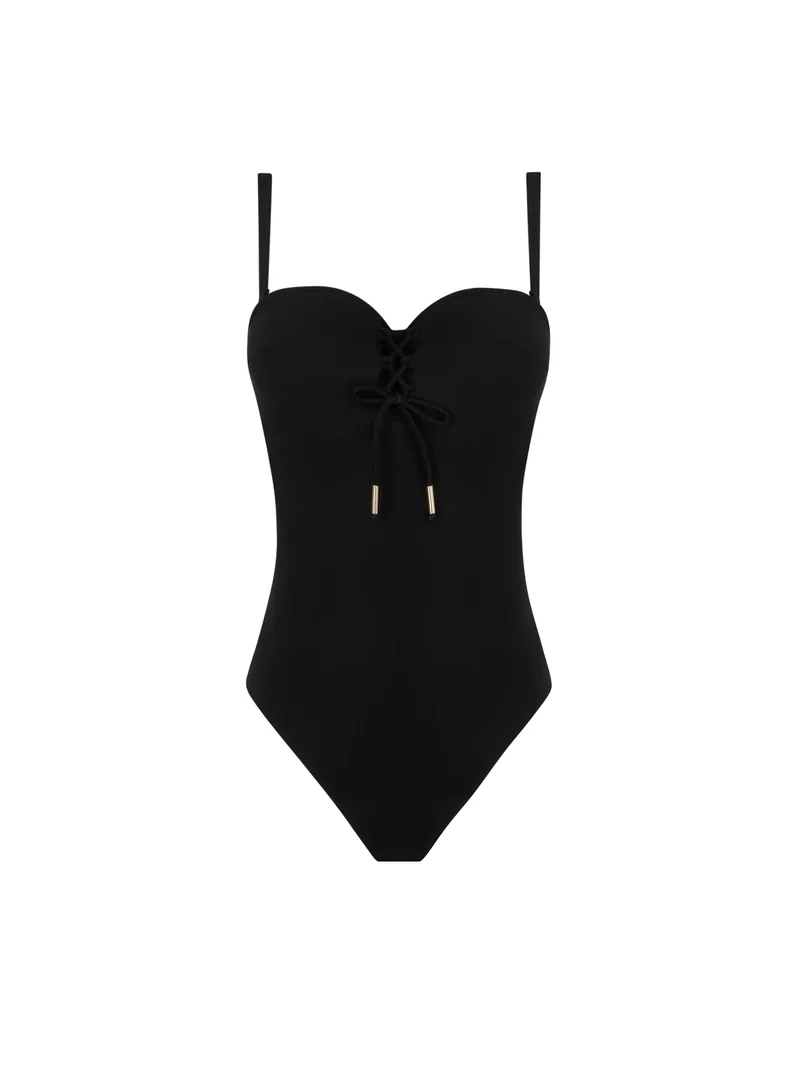 Maillot de bain Antigel de Lise Charmel - Maillot de bain bustier rembourré La Glam Tonique Noir – Image 2