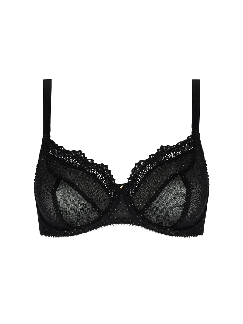 Antigel de Lise Charmel - Nuit Des Etoiles 3/4 Tasse Balconette Noir Or