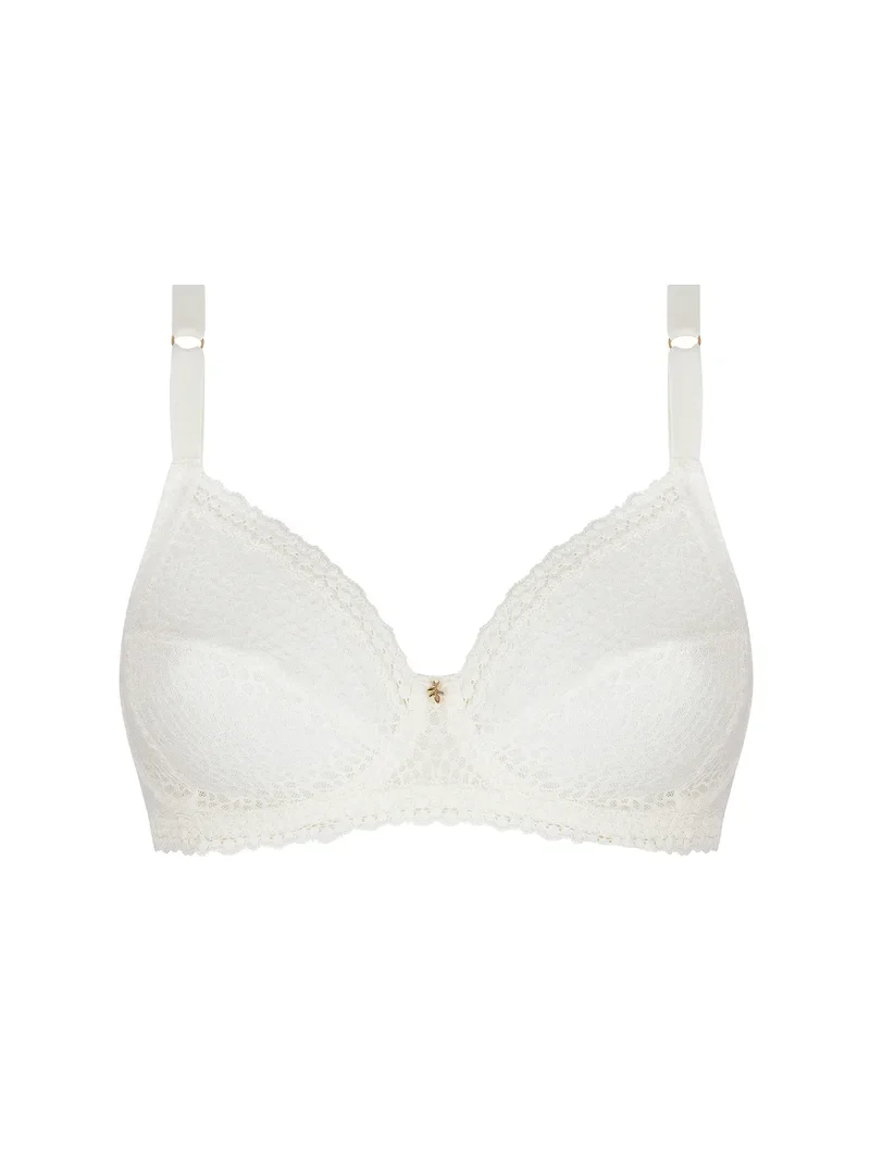 Antigel de Lise Charmel - Exquise En Dentelle Supportive 3 Pièces Bonnet Complet Ecru Nacre