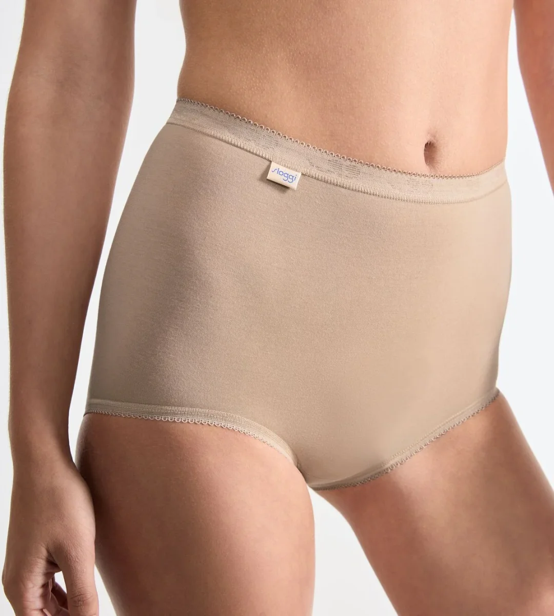 Sloggi - Culotte taille haute Basic Plus couleur chair – Image 3