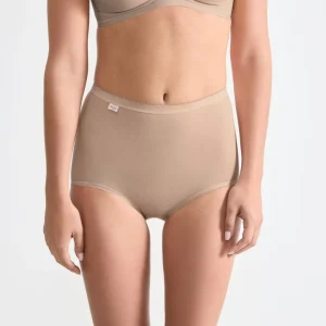 Sloggi - Culotte taille haute Basic Plus couleur chair