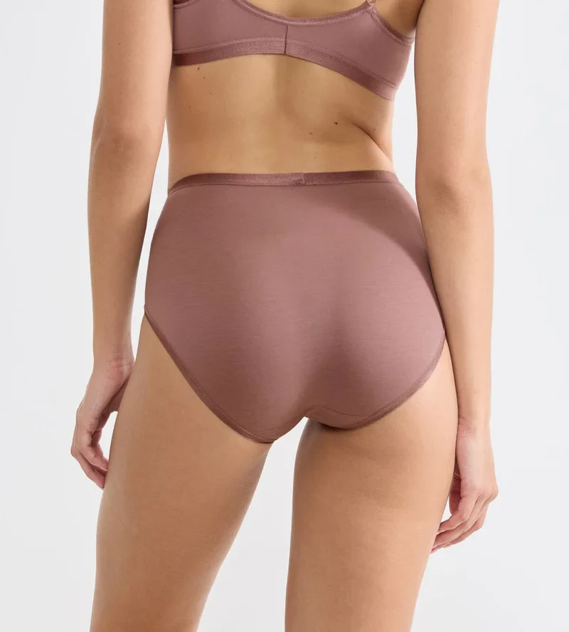 Sloggi - Culotte taille haute Romance Cacao – Image 4