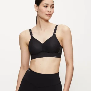 Triumph - Soutien-gorge de sport sans armatures à dos croisé Triaction Noir