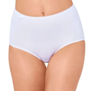 Sloggi - Slip taille haute en microfibre blanche 24/7
