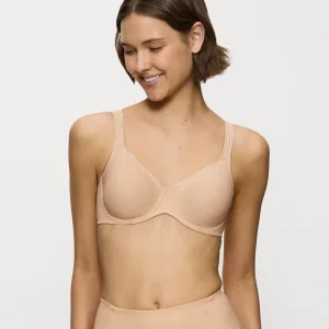 Triumph - Soutien-gorge moulé moderne en coton doux beige neutre