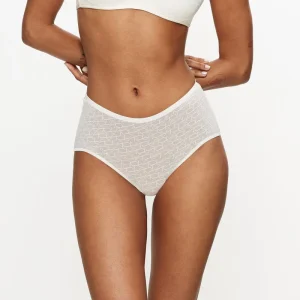 Triumph - Culotte maxi transparente Signature Ex Ecru Blanc