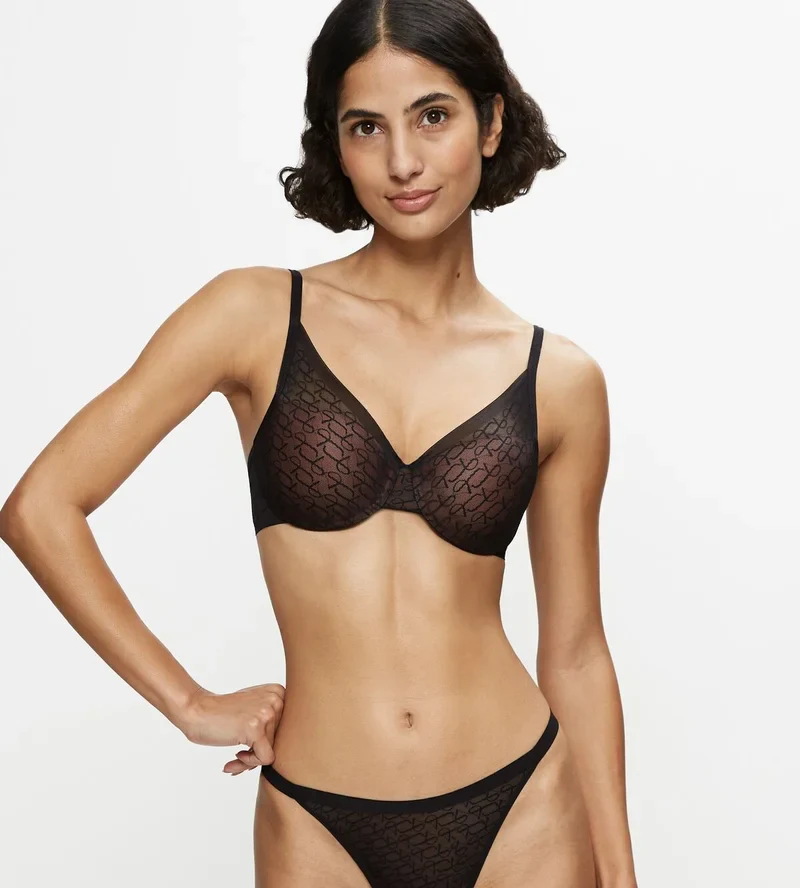 Triumph - Soutien-gorge moulé transparent Signature Noir