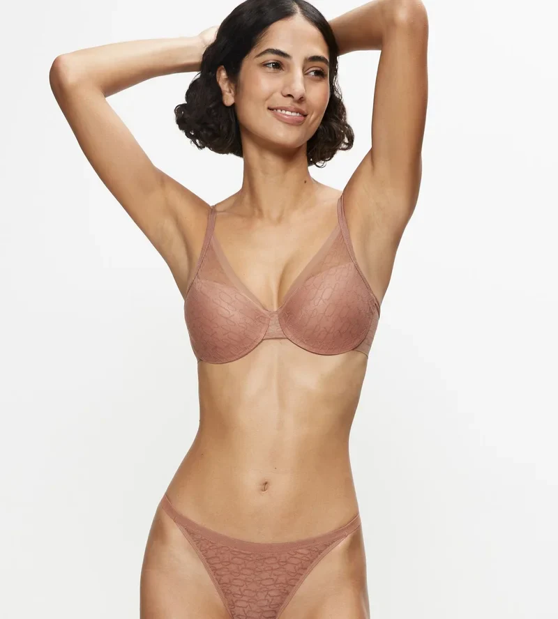 Triumph - Soutien-gorge moulé transparent signature Amande grillée – Image 2