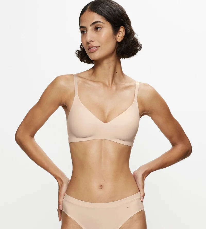 Triumph - Soutien-gorge moulé Pure Micro sans rembourrage Beige Camée